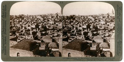 القدس ، كما يُرى من الجدار الشمالي ، فلسطين ، 1897. بواسطة أندروود أند أندروود