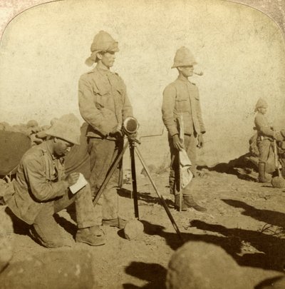 Signalers of the Yorkshire Regiment، New Zealand Hill، South Africa، Boer War، 1900 بواسطة أندروود أند أندروود