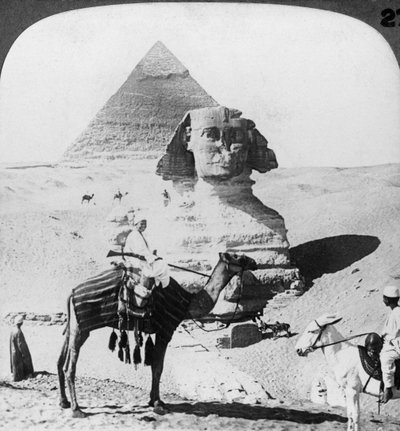 أبو الهول بالجيزة ، مصر ، 1905. بواسطة أندروود أند أندروود