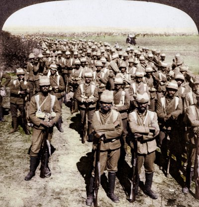 لواء الحرس في المسيرة إلى كرونشتات ، جنوب أفريقيا ، حرب البوير ، 1900. بواسطة أندروود أند أندروود