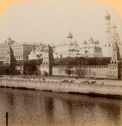 الكرملين ، موسكو ، روسيا - تكمن قيصرنا القديمة نائمة ، 1898. بواسطة أندروود أند أندروود