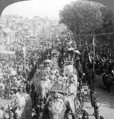 موكب دوربار العظيم ، دلهي ، الهند ، 1903. بواسطة أندروود أند أندروود