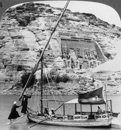معبد أبو سمبل ، مغارة من النيل ، مصر ، 1905. بواسطة أندروود أند أندروود