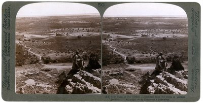 سهل نهر الأردن ، كما يُرى من أنقاض أريحا القديمة ، فلسطين ، 1903. بواسطة أندروود أند أندروود
