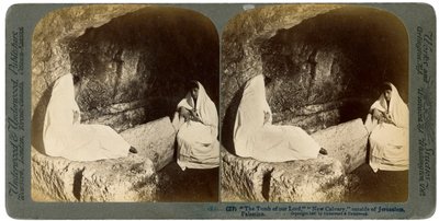 قبر يسوع ، خارج القدس ، فلسطين ، 1897. بواسطة أندروود أند أندروود