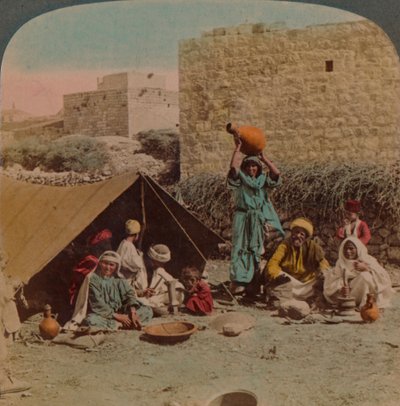 لا يوجد مكان مثل البيت! - مسكن ومتجر للحدادة الغجرية ، سوريا ، 1900. الفنانون: إلمر أندروود ، بيرت إلياس أندروود. بواسطة أندروود أند أندروود