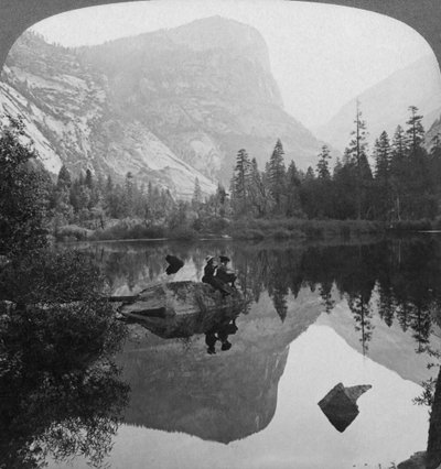ِحظ، بسبب، بحيرة المرآة، النظر، بالنسبة الي، جبل، Watkins، يوسمايت، الكاليفورنيا.، الولايات المتحدة الأمريكية، 1902 بواسطة أندروود أند أندروود