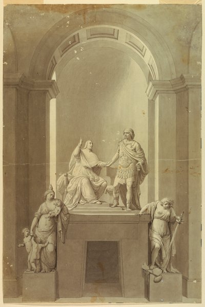 نصب تذكاري قبر لهنري كاردينال يورك (1725-1807) وتشارلز إدوارد ستيوارت ، "المدعي الشاب" (1720-1788) بواسطة غير معروف