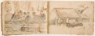 كراسة رسم فنان من الحرب الروسية اليابانية بواسطة غير معروف