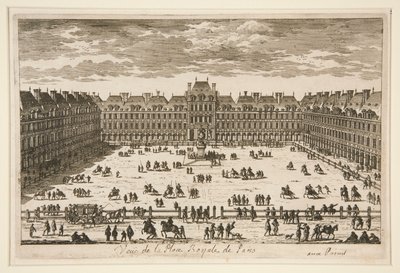 منظر لـ Place Royale في باريس بواسطة غير معروف