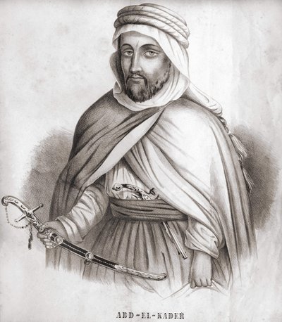 Abd el Kader (Abd El-Kader) (1807 - 1883), Arab emir of Algeria. بواسطة فنان غير معروف