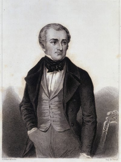 أدولف تيير (1797-1877) - نقش في "تاريخ الحياة السياسية والخاصة لويس فيليب" بواسطة فنان غير معروف