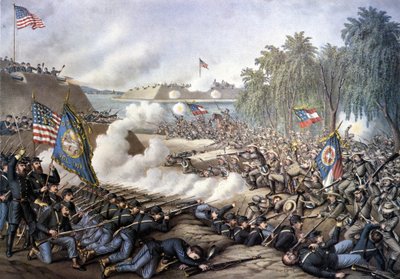 الحرب الأهلية الأمريكية (1861 - 1865): معركة كورينث الأولى (ميسيسيبي) من 29 أبريل إلى 10 يونيو بواسطة فنان غير معروف