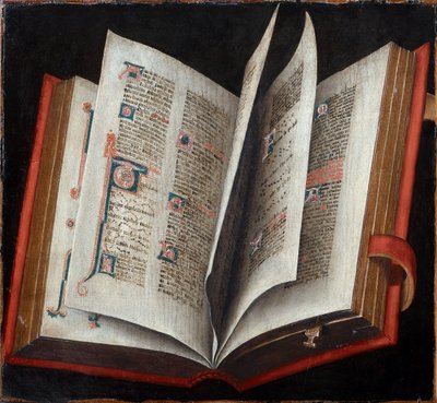 كتاب طقوسي مفتوح - مجهول - ج. 1525 - زيت على خشب - متحف تاريخ الفن ، فيين بواسطة فنان غير معروف