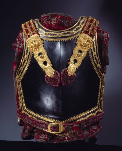 صندوق مدرع مصمم للإمبراطور نابليون الأول (1769-1821) في 1807 لمعركة تيلسيت (تيلسيت) في 1807. باريس ، متحف جوقة الشرف بواسطة فنان غير معروف