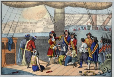 أغسطس 1682: قصف دوكين للجزائر. (أبراهام ، ماركيز دوكين بواسطة فنان غير معروف