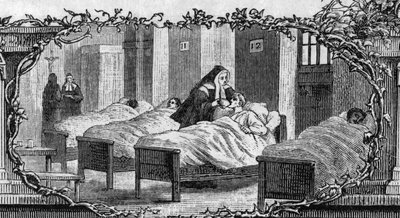 برناديت سوبيروس (1844-1879) في ثوب راهبة تعتني بالمرضى. بواسطة فنان غير معروف