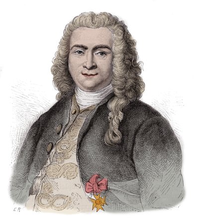 برتراند فرانسوا ماهي دي لا بوردونيه (1699-1753) ، أميرال فرنسي ، إداري في خدمة Compagnie francaise des Indes Orientales وحاكم Mascareignes - Bertrand-Francois Mahe de la Bourdonnais (1699-1753) - نقيب في الفرنسية وبورتو بواسطة فنان غير معروف