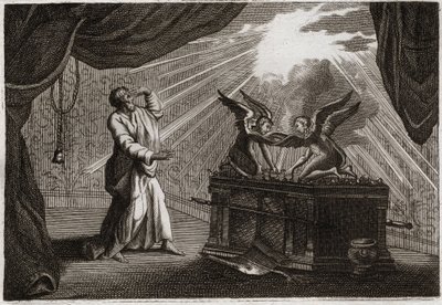إنجيل رويومونت ، العهد القديم: تابوت العهد. شكل الفلك. رسم توضيحي من عام 1811. بواسطة فنان غير معروف