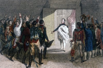 ولادة ملك روما (نابليون الثاني) ، ابن الإمبراطور نابليون الأول (1769-1821) بواسطة فنان غير معروف