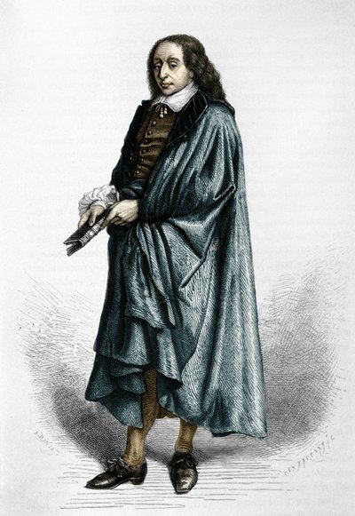 بليز باسكال (1623-1662) ، عالم رياضيات ، فيزيائي وكاتب فرنسي. بواسطة فنان غير معروف