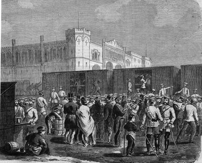 Breslau (أو Wroclaw) ، Cuirassiers من الحرس البروسي في الحملة ضد النمسا في عام 1866. النقش بواسطة فنان غير معروف