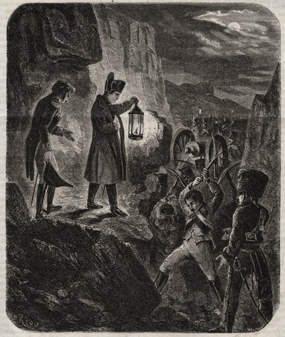 حملة بروسيا وبولندا: الإمبراطور نابليون الأول (1769-1821) عشية معركة إينا وأورشتيدت 14/10/1805 - الإمبراطور نابليون الأول في الليلة التي سبقت معركة يينا أويرستيدت (جينا أويرستيدت) ضد الجيش البروسي في 14 أكتوبر 1805 - قيلولة بواسطة فنان غير معروف