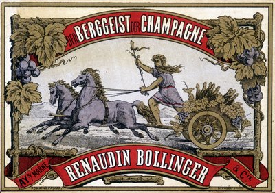 تسمية الشمبانيا "Renaudin Bollinger" ". بواسطة فنان غير معروف