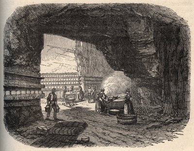 أجبان - أقبية روكفور - نقش في "" باتري "- الوصف الصورة QUIREQUE DE LA FRANCE IN 6 VOLUES BY LUCIEN HUARD - نهاية القرن التاسع عشر بواسطة فنان غير معروف