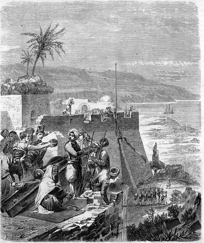 حلقة غزو الجزائر عام 1832- مأخوذة من العظام ، 21 مارس بواسطة فنان غير معروف