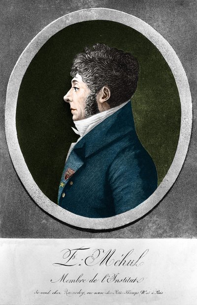إتيان ميهول ، مؤلف وعازف أرغن فرنسي (1763-1817). بواسطة فنان غير معروف