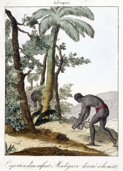 تعرض (هجر) طفل مات في مدغشقر - Grav. 1811 بواسطة فنان غير معروف