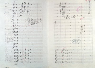 الصفحة الأولى من Capriccio الرائعة حول موضوع جوتا أراغون "" (مقدمة إسبانية رقم 1) بقلم ميخائيل جلينكا بواسطة فنان غير معروف