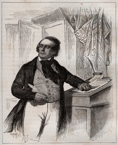 فرانسوا فان كامبنهاوت 1779-1848 - مغني أوبرا بلجيكي وقائد وملحن. بواسطة فنان غير معروف