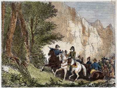 الجنرال بونابرت (نابليون الأول) وباسكال (باسكوالي) باولي (1725 - 1807) ، وطني كورسيكي. نقش القرن التاسع عشر بواسطة فنان غير معروف