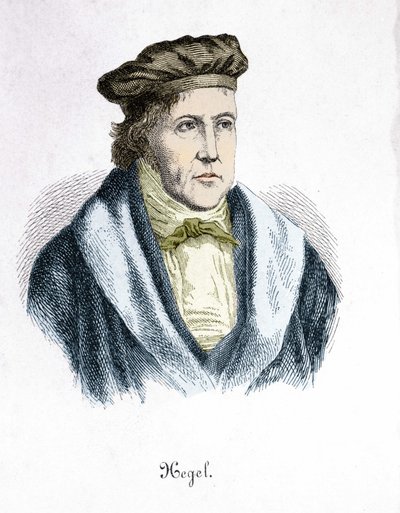 جورج ويلهم فريدريش هيجل (1770 - 1831) ، فيلسوف ألماني. بواسطة فنان غير معروف