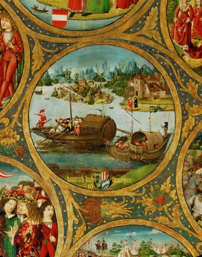 هاينريش الثاني "جاسوميرجوت"، دوق النمسا، في طريقه إلى الحملة الصليبية بواسطة فنان غير معروف