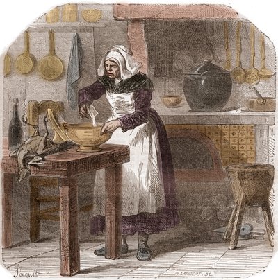 هيلين جيغادو (1803-1852) خادم منزلي فرنسي وقاتل متسلسل - L'poisonneuse Helene Jegado (1803-1852) - نقش من القرن التاسع عشر بواسطة فنان غير معروف