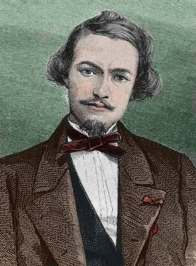 هنري دوفييه (1840-1892) ، مستكشف فرنسي - صورة للمستشرق هنري دوفييه ، رحالة وجغرافي فرنسي بواسطة فنان غير معروف