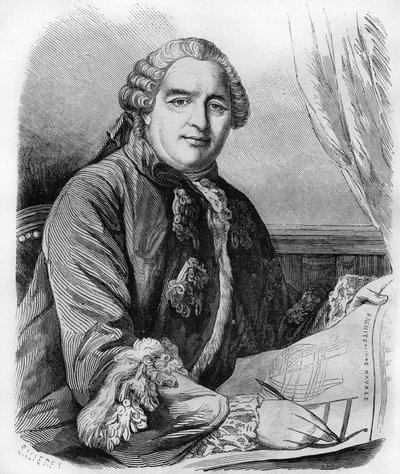 هنري لويس دوهاميل دو مونسو (1700-1782) ، عالم فسيولوجي ومهندس زراعي فرنسي. بواسطة فنان غير معروف