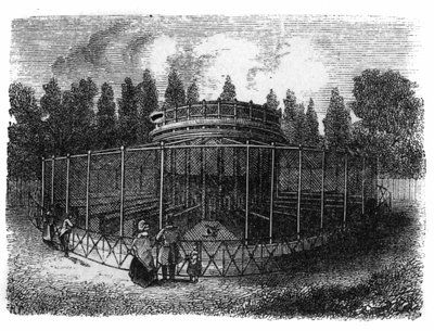 Jardin des Plantes في باريس عام 1861: pheasanderie. بواسطة فنان غير معروف