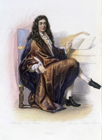 جان بابتيست لولي (1632-1687) - في "" Le Plutarque francais "" ، إد. مينيت بواسطة فنان غير معروف