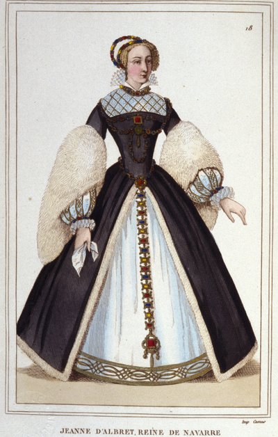 جوان من ألبريت (1528-1572) ، ملكة نافارا من 1555 إلى 1572. بواسطة فنان غير معروف