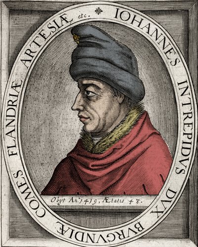 يوحنا الخائف - صورة جون بلا خوف ، دوق بورغندي (جون الأول من بورغندي) (1371-1419) - نقش من القرن السابع عشر بواسطة فنان غير معروف