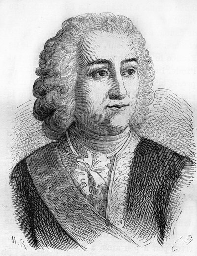 جوزيف فرانسوا دوبليكس (1697-1763) ، المسؤول الاستعماري الفرنسي بواسطة فنان غير معروف