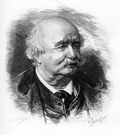 Jules Sandeau (1811-1883) ، كاتب وروائي وكاتب مسرحي فرنسي. بواسطة فنان غير معروف