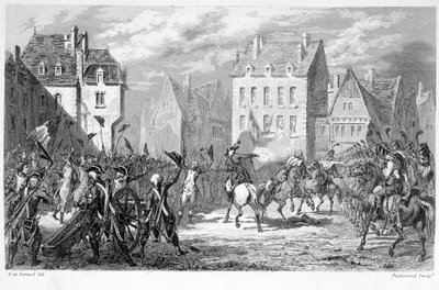 الحرس الوطني في فارين (22 يونيو 1791) - في "Fasttes of National Guards of France" بواسطة فنان غير معروف