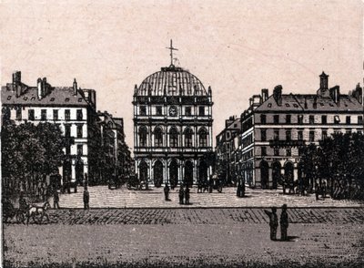 لوهافر ، المسرح في "" Le monde يوضح 168 مشاهدة "" بدون تاريخ (أواخر القرن التاسع عشر) بواسطة فنان غير معروف