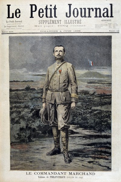 القائد مارشان - في "Le Petit Journal" بتاريخ 4/6/1899 بواسطة فنان غير معروف