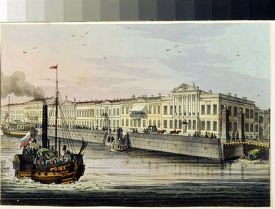 The Quai des Anglais in Saint Petersburg (ألبوم ماري تاجليوني بواسطة فنان غير معروف
